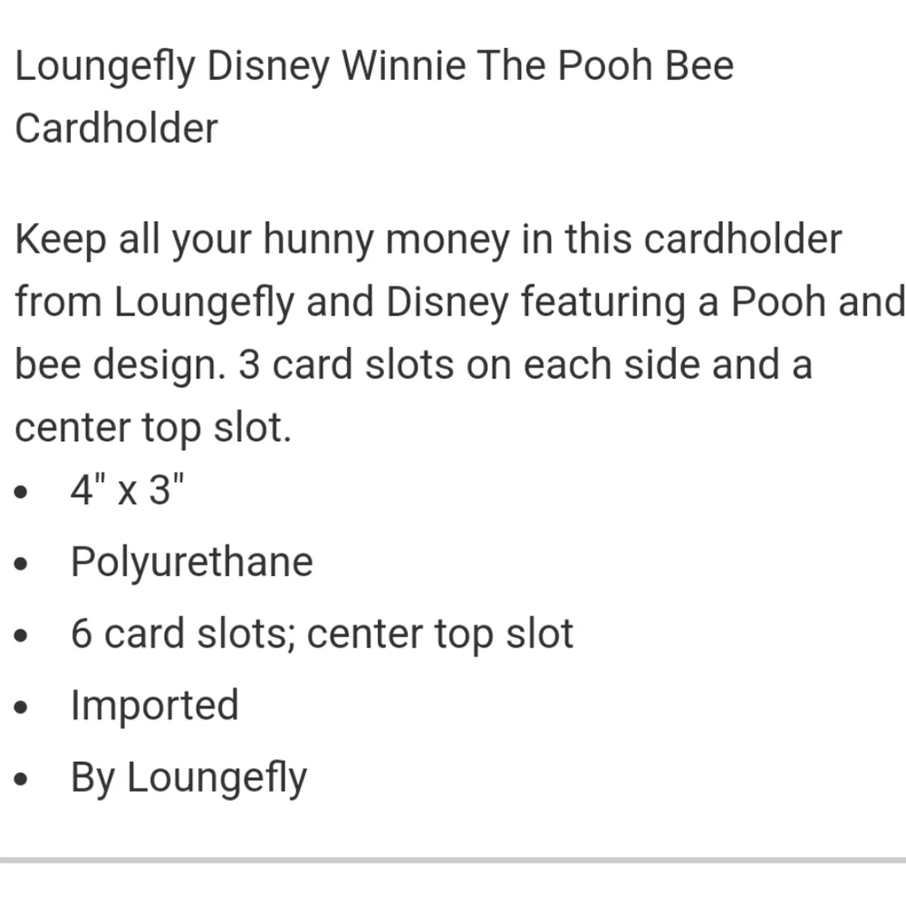 Loungefly Winnie the Pooh Fuzzy mini backpack and cardholder